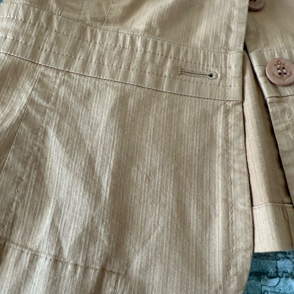 Trina Turk Tan Fitted Utility Jacket - Picture 7 of 11